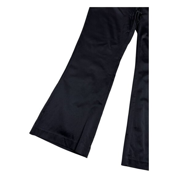 ANNA SUI x INC Collab Flared Bootcut Luxury Designer Faux Silk Pants Womens 34" - Picture 5 of 5